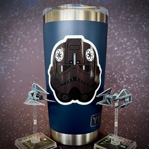 Imperial Starfighter Pilot Sticker | Stormtrooper | TIE Pilot | Waterproof Vinyl Decal