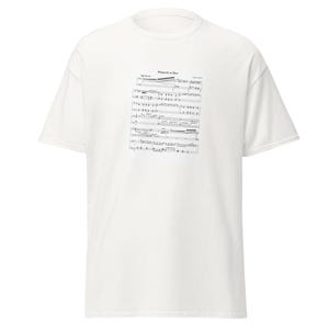 Rhapsody in Blue Sheet Music Shirt, George Gershwin Music Lover Tee, Vintage Jazz Gift