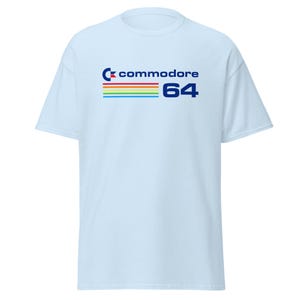 Commodore 64 Logo Shirt, Retro Computer Gamer Tee, Vintage 80s Tech Gift