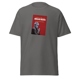 Sherlock Holmes Book Cover Shirt, Arthur Conan Doyle Literary Tee, Classic Mystery Gift
