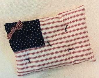 Personalized Patriotic Flag Bowl Filler,  2 1/2 inch x 4 1/2 inch or 5 1/2 inch x 7 1/2 inch pillow, 4th of July, Independence Day decor