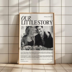 Impresión de arte de pared personalizada para novio, regalo de cumpleaños para niño y esposo, regalo de aniversario, amor, regalo personalizado, decoración, revista, regalo personalizado, decoración de pared