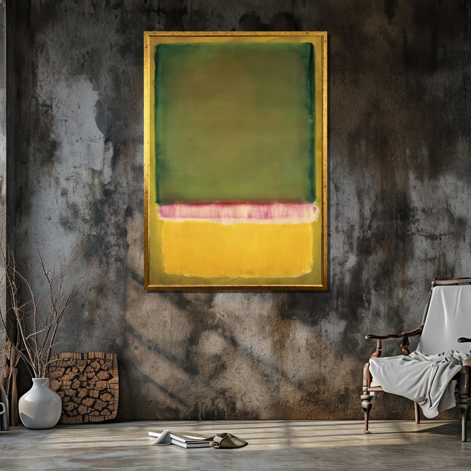 Blocks Mark Rothko Mark Rothko Refreshing Canvas Wall Art - Minimalist Color Block ...