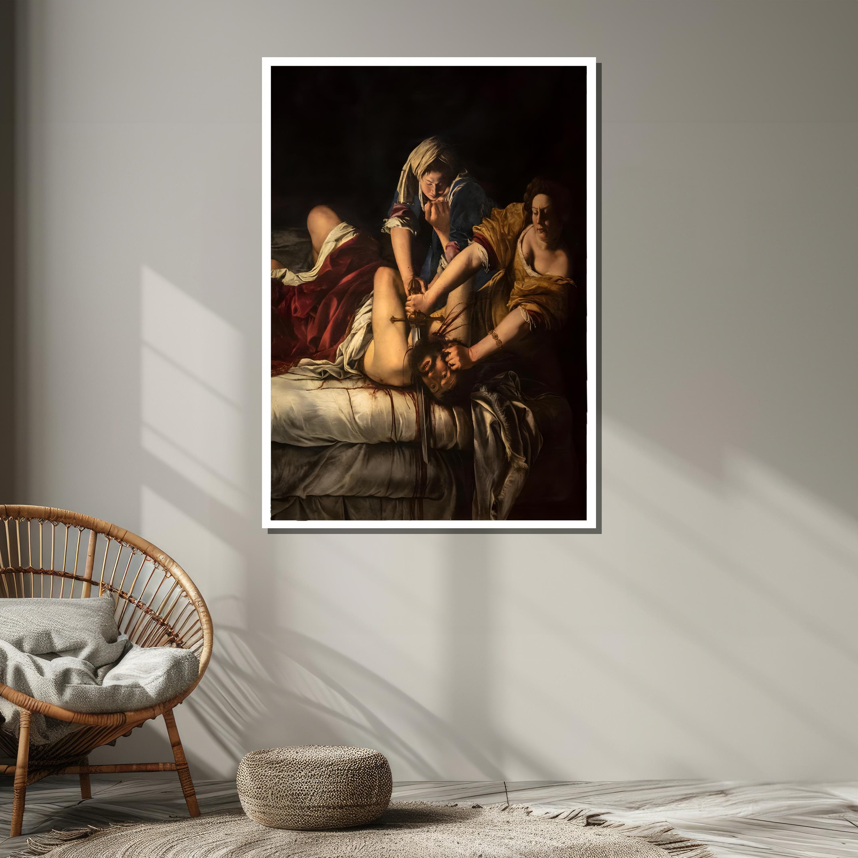 Baroque Judith Beheading Holofernes Canvas Print - Dramatic Biblical ...