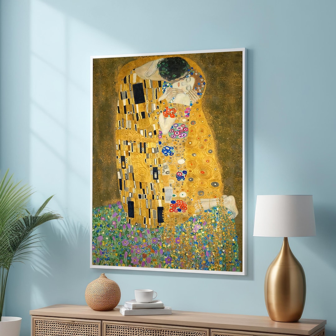 The Kiss by Gustav Klimt-inspired Art – Iconic Art Nouveau Canvas With ...