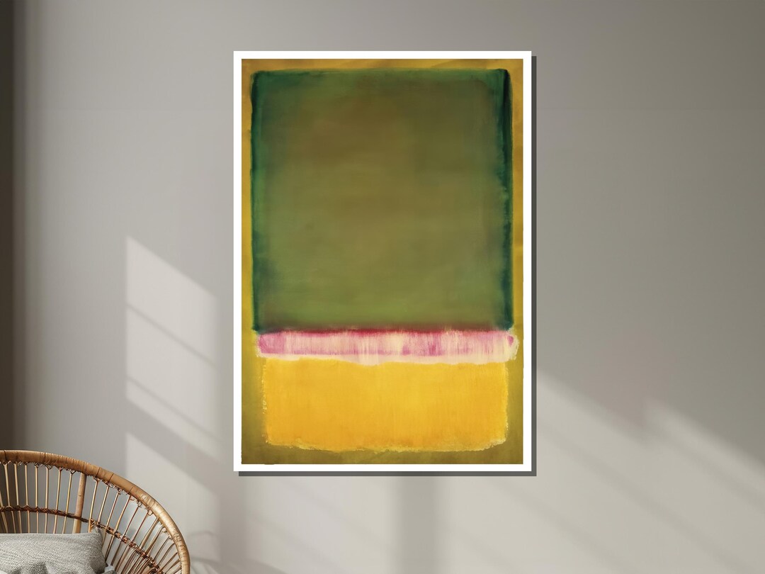 Colorblock Mark Rothko Mark Rothko Refreshing Canvas Wall Art - Minimalist Color Block ...