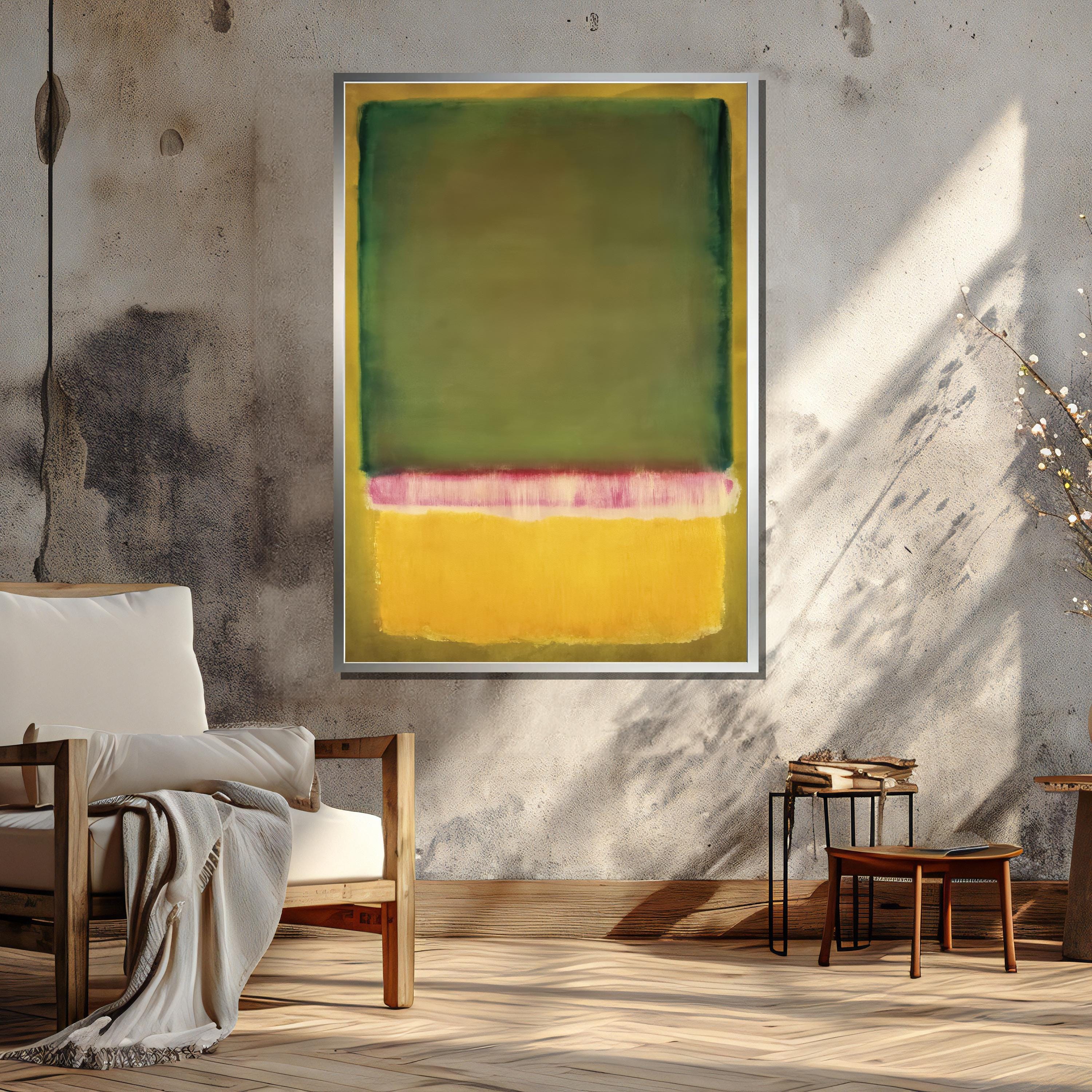 Colorblock Mark Rothko Mark Rothko Refreshing Canvas Wall Art - Minimalist Color Block ...