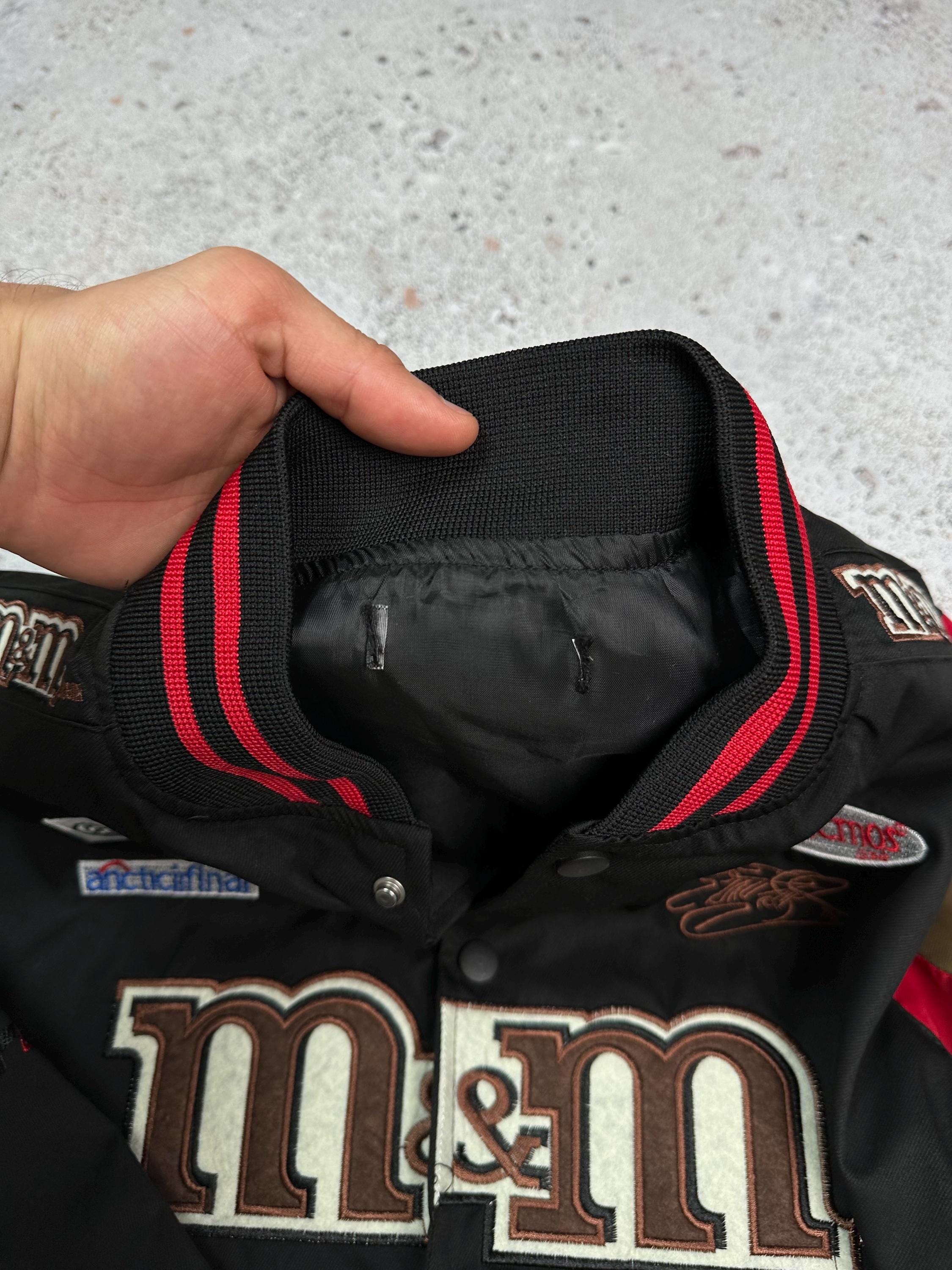 M&m's Racing Jacket Nascar Y2K F1 Moto Bomber Men Black L - Etsy