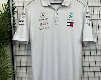 Mercedes AMG Benz Formula uno Petronas Men XL White T shitrt