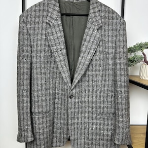 Hugo Boss Wool Blazer 80&#39;s Vintage Made in West Germany Mens 54R