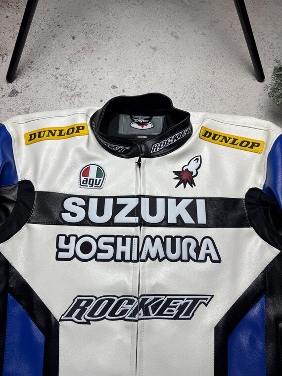 Suzuki Motorcycle Leather Jacket Moto Racing Biker - Etsy