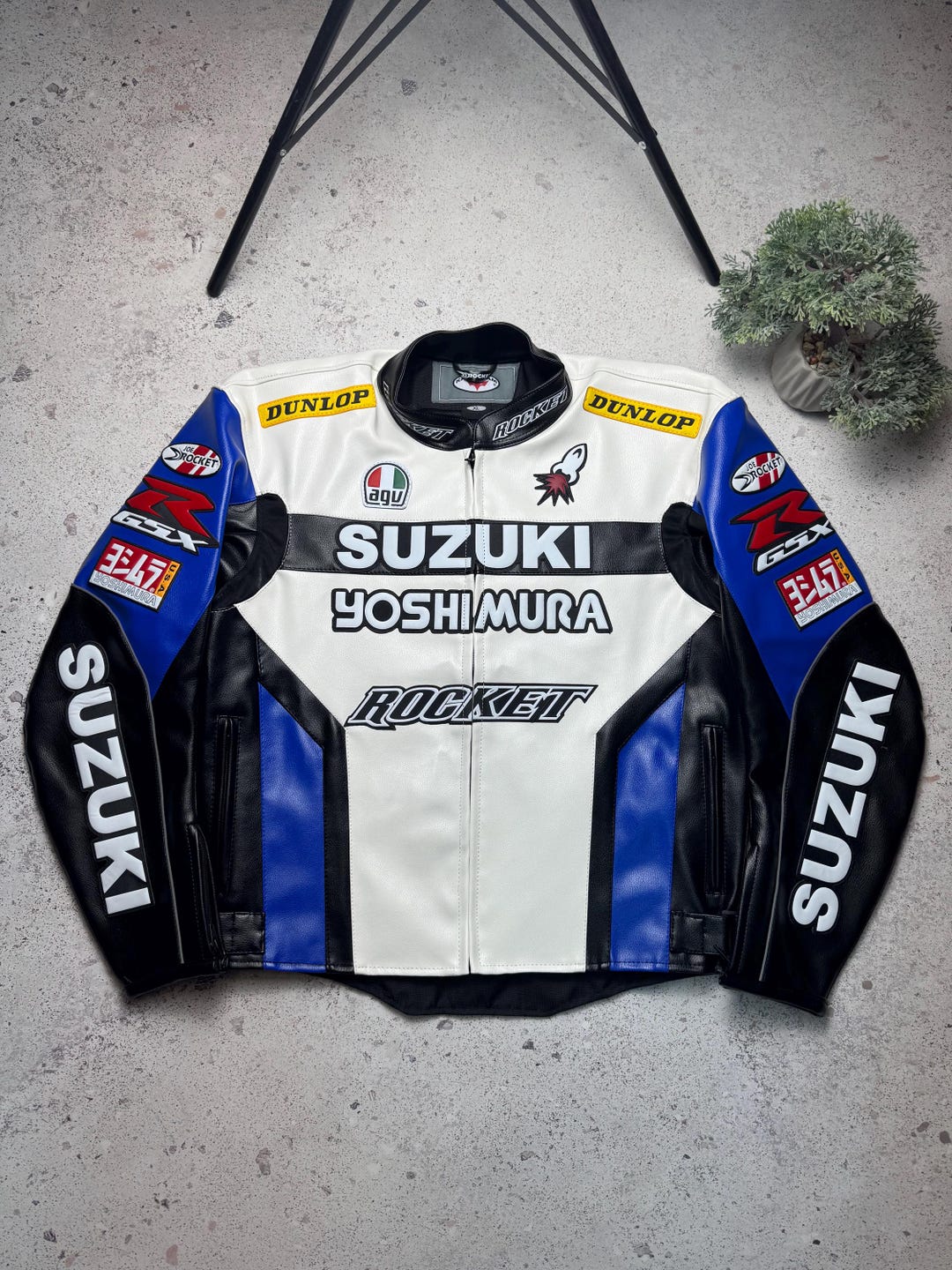 Suzuki Motorcycle Leather Jacket Moto Racing Biker - Etsy