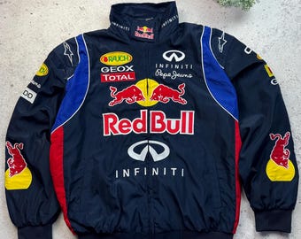 希少 レッドブル インフィニティ レーシング ジャケット 刺繍ロゴ Red bull vintage racing jacket - Etsy 日本