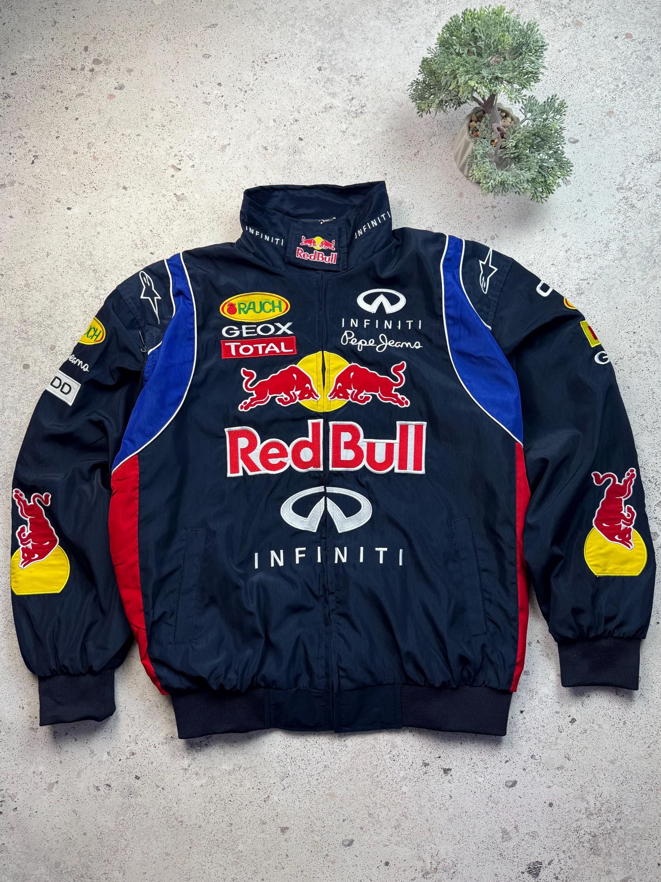 Infinity Red Bull Vintage Racing Track Jacket Og Hype Y2k Rare