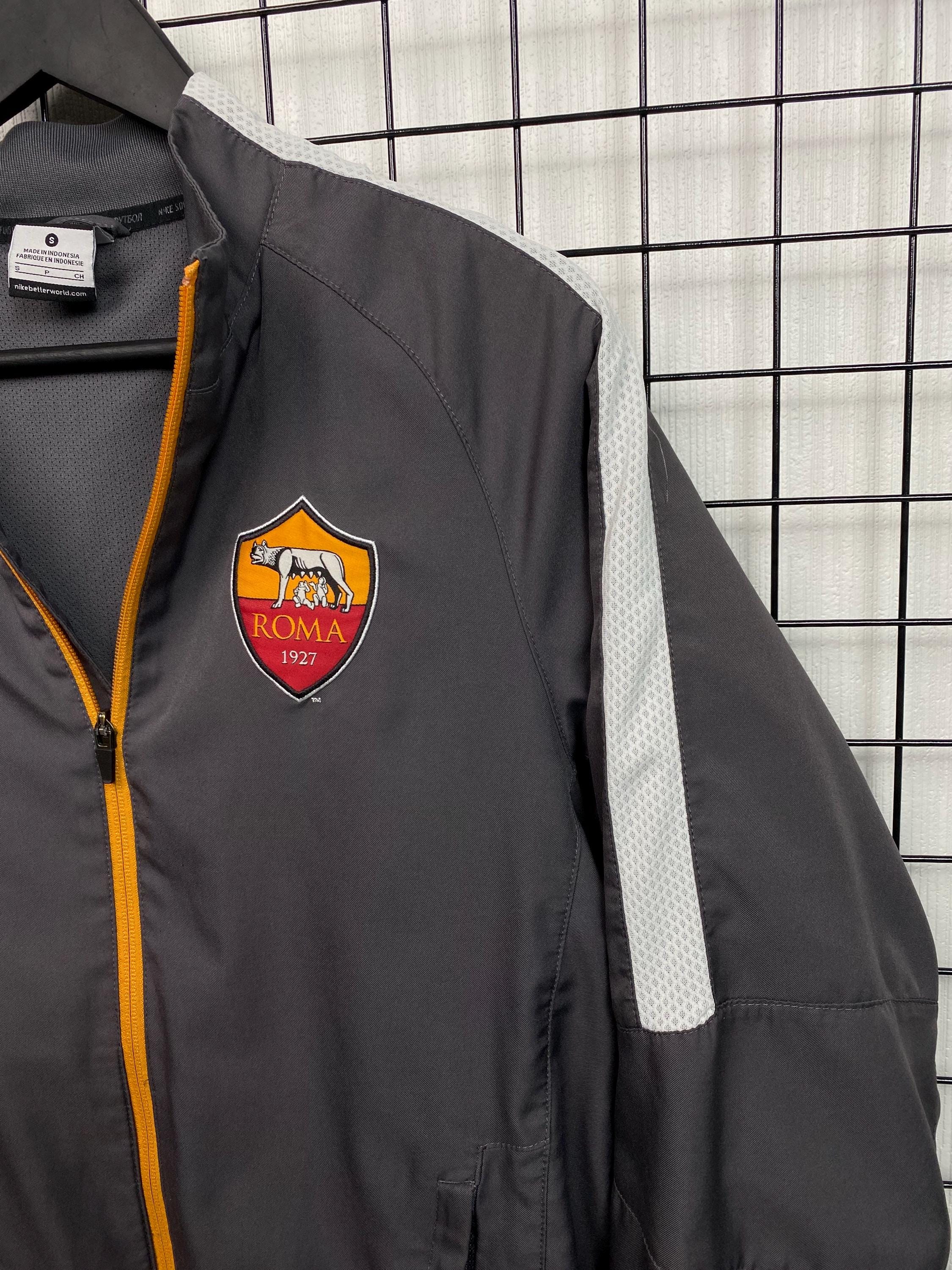 AC Roma Nike Track Zip Light Jacket Training Men's S Gray - Etsy
