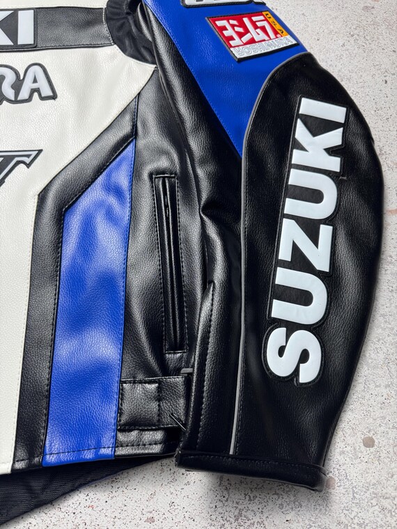 Suzuki Motorcycle Leather Jacket Moto Racing Biker - Etsy