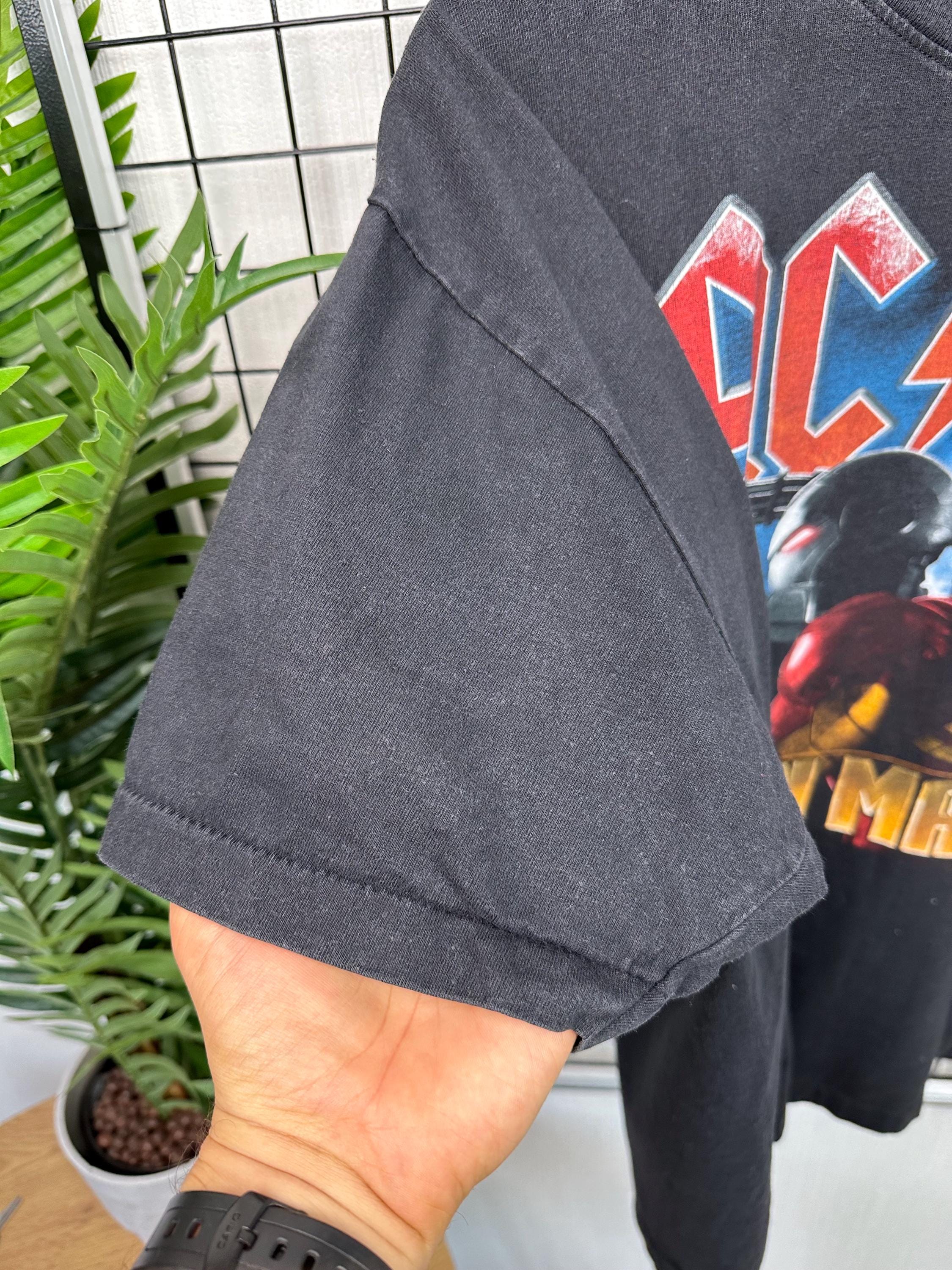 【ヴィンテージ】AC/DC アイアンマン Tシャツ XL Vintage AC/DC Iron Man 2 Tshirt Promo Movie Ost Men XL Black