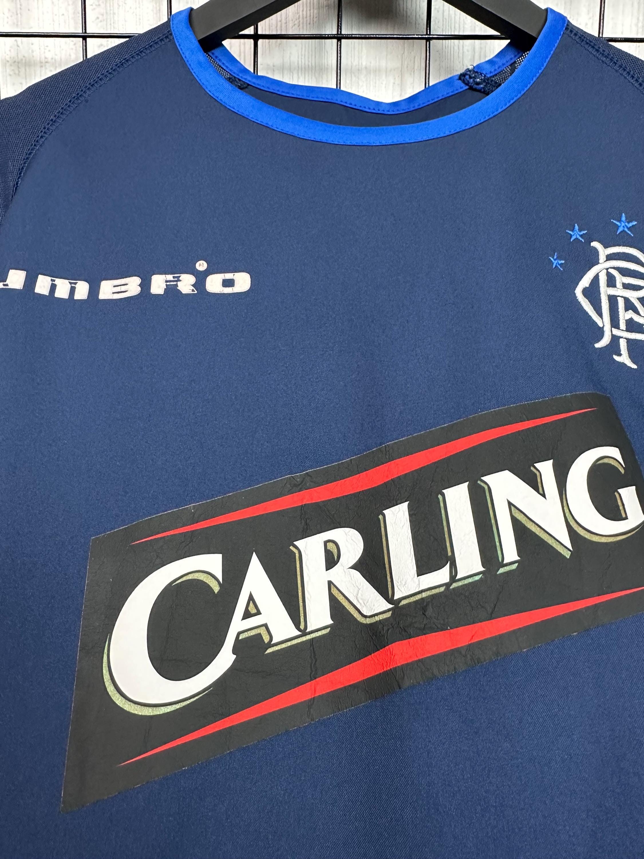 Glasgow Rangers Vintage 00's Training Jersey Umbro Men Navy