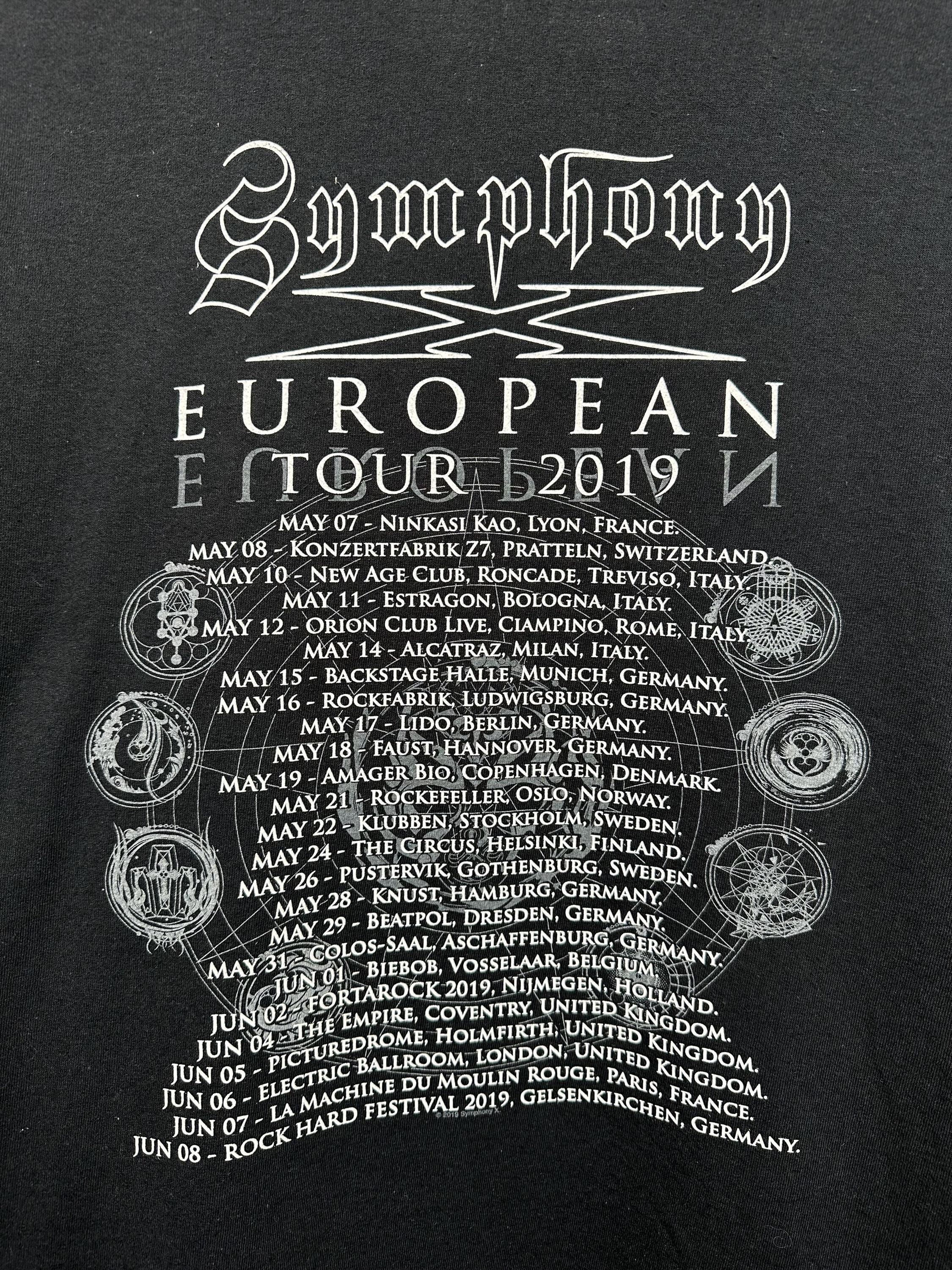 Symphony X Underworld Album Promo Tour T-shirt Men XXL Black