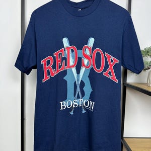Vintage 1998 Boston Red Sox T Shirt M Blue MLB Baseball Tee