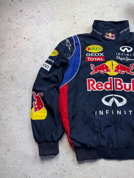 Infinity Red Bull Vintage Racing Track Jacket Og Hype Y2k Rare