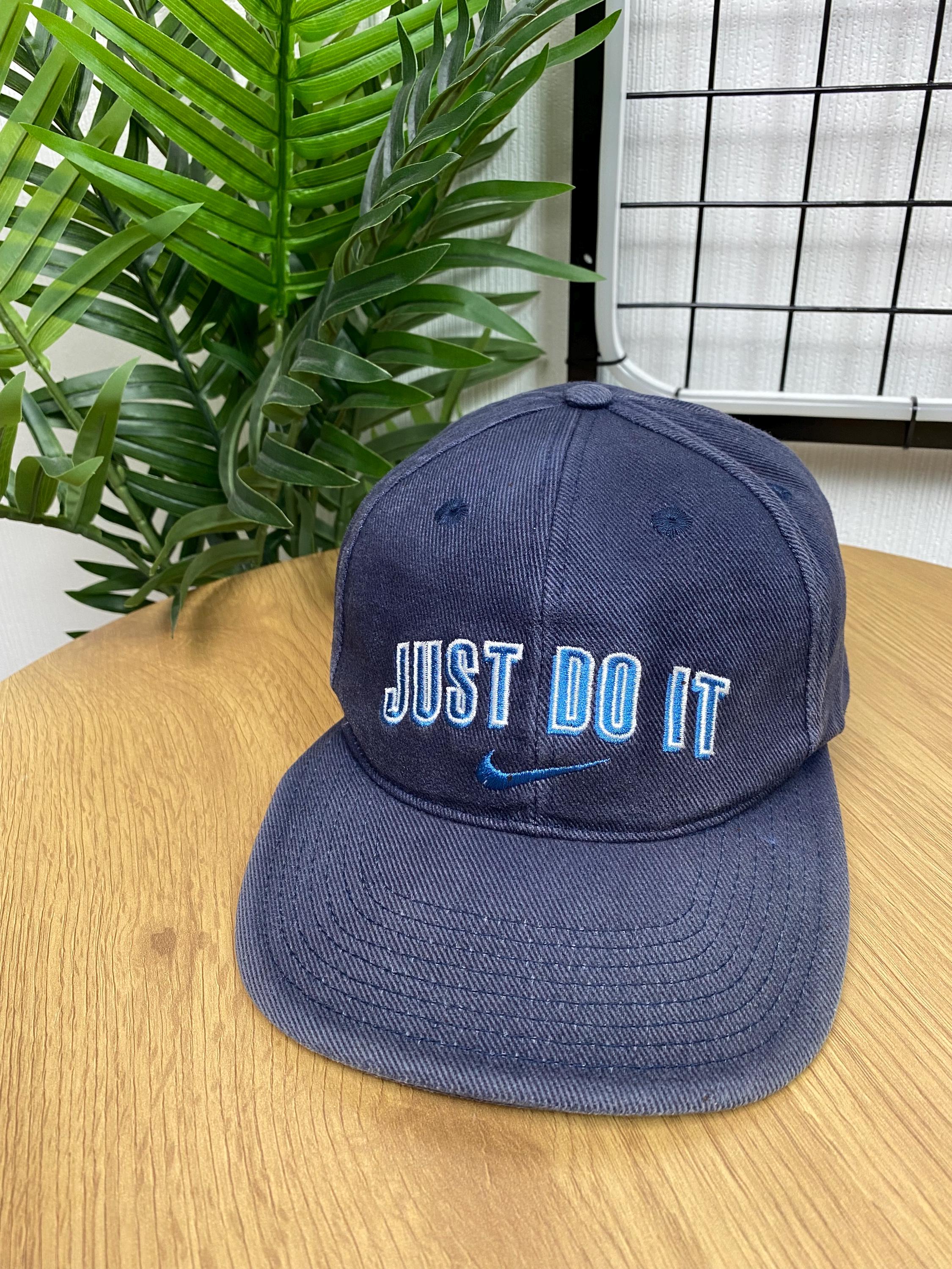Vintage 90s Nike “just Do It” Hat Cap Big Logo Blue Unisex - Etsy