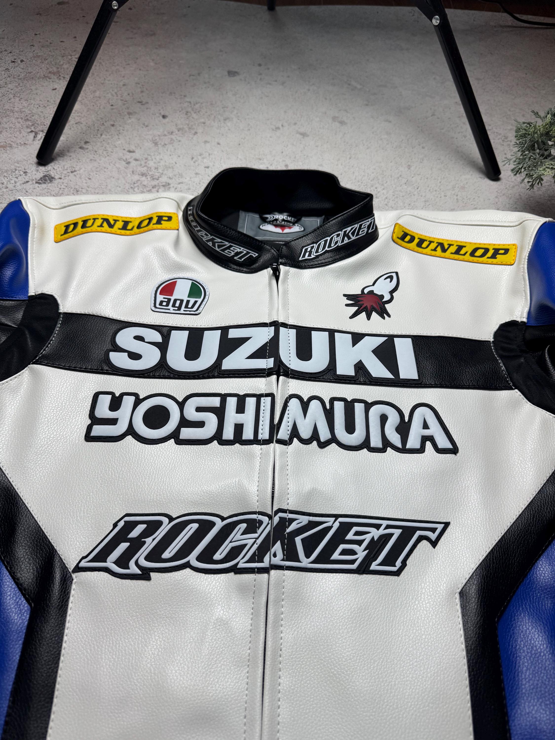 Suzuki Motorcycle Leather Jacket Moto Racing Biker - Etsy