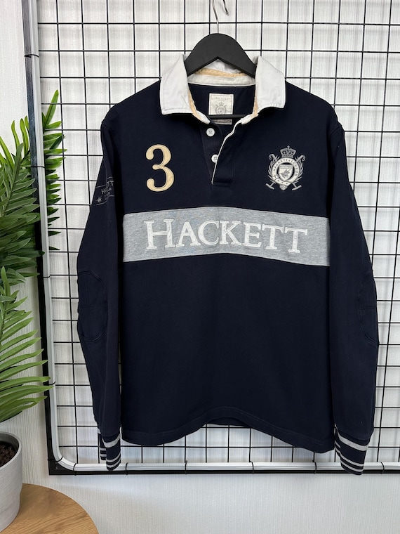 Vintage Hackett London Snow Polo Team Jersey #3 Men L Navy - Etsy