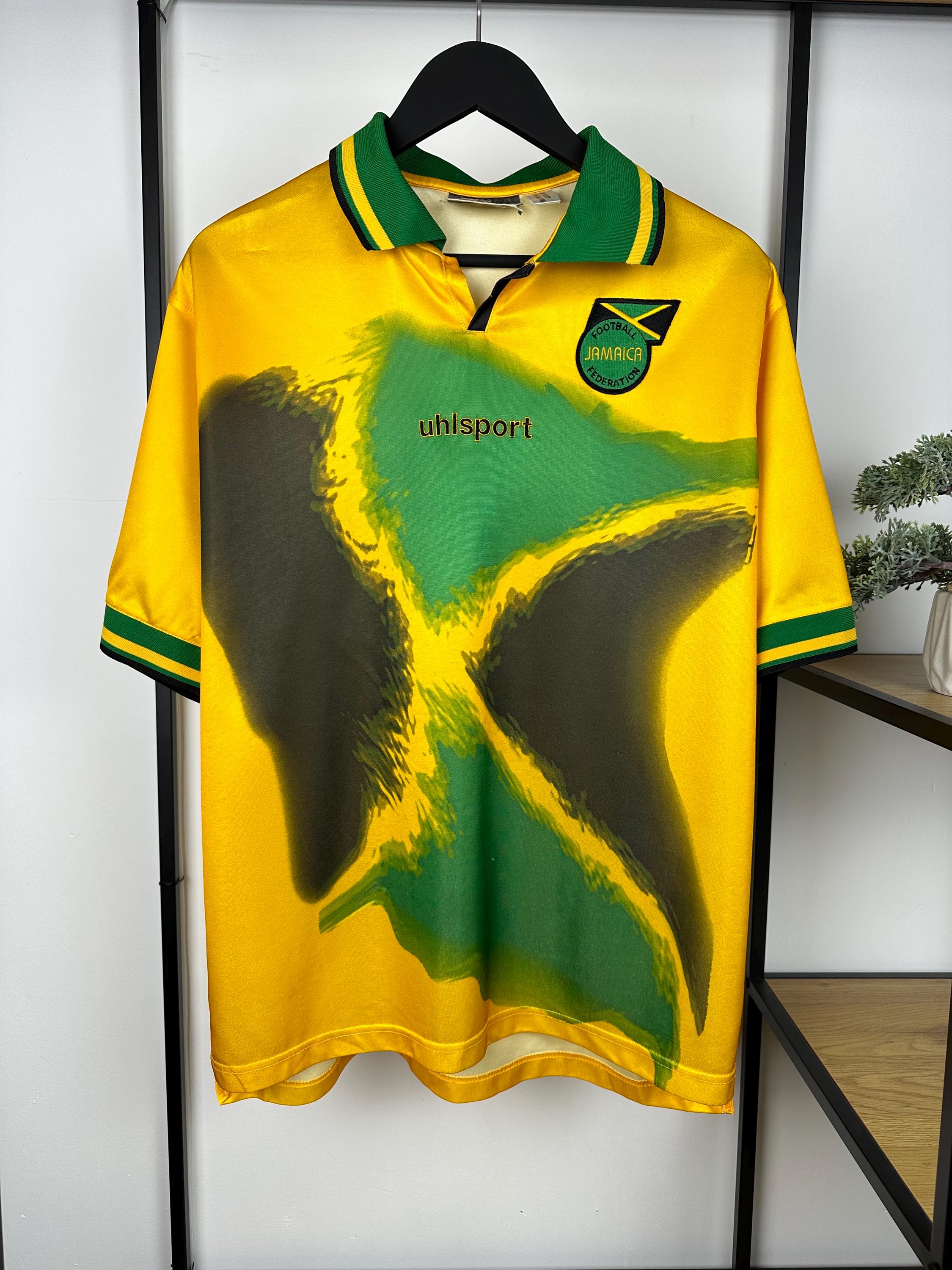 ウェア Jamaica 2001-2003 vintage jersey Jamaica Uhlsport 2001/03 Football Jersey Soccer Shirt L Kit
