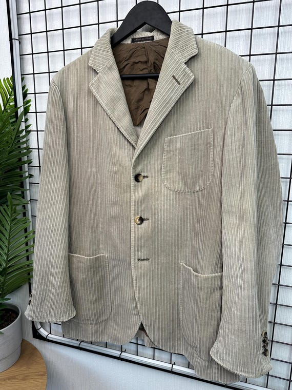 Pal Zileri, Pal Zileri Men 50 Blazer Beige 100% Cotton vintage