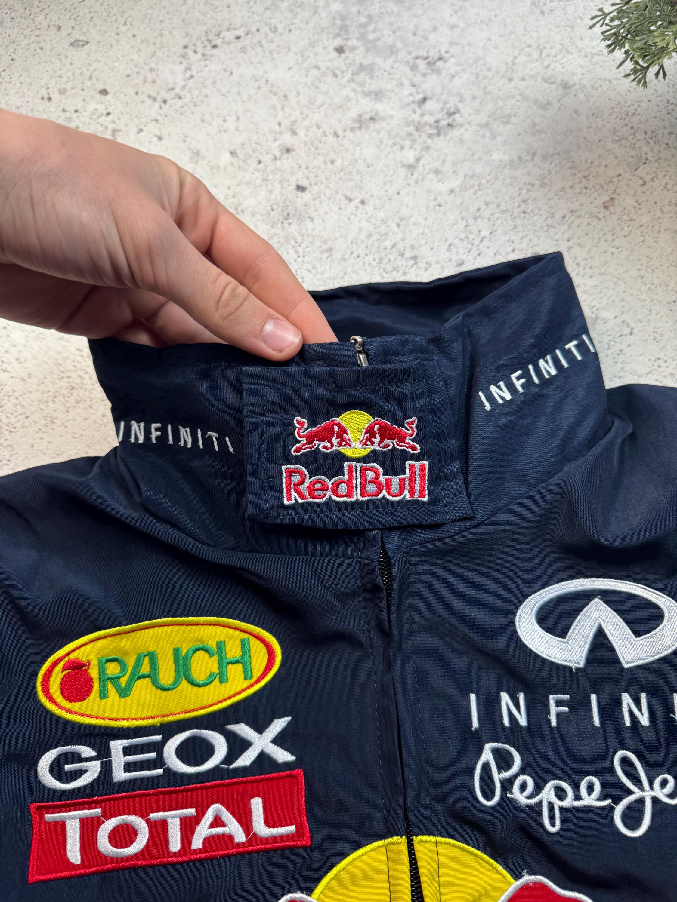 Infinity Red Bull Vintage Racing Track Jacket Og Hype Y2k Rare