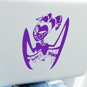 Lute Angel, Hazbin Hotel Inspired Car Decal, Angel Laptop Sticker, High-Quality Vinyl