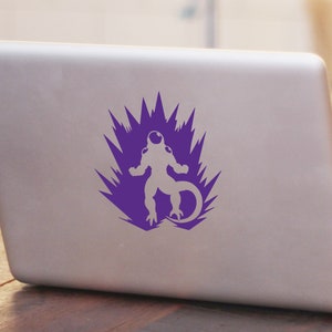 Freiza Powering Up Dragonball Z Inspired Vinyl Carl Decal, Laptop Decal