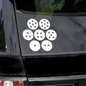 Dragonball Z ballen instellen vinyl auto sticker, laptop sticker