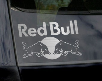 Red Bull Energy Drink Inspired Car Decal, Laptop Decal