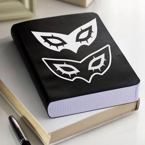Persona 5 Protagonist Mask inspiriert Vinyl Laptop Aufkleber, Auto Aufkleber (2 DESIGN-OPTIONEN zur Auswahl)