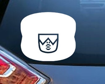 Gemma di cristallo granato ispirata alla decalcomania per auto di Steven Universe, decalcomania per laptop