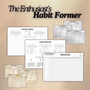 Printable Habit Tracker | 30 Day Habit Challenge, Digital Habit Former, Monthly A4 PDF Download, Landscape, Habit Tracker/Planner Template