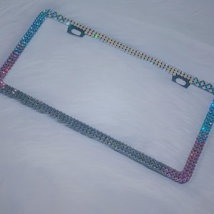Rhinestone Bling Crystal License Plate Frame