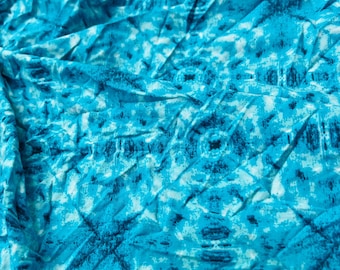 4-Way Full Stretch Retro Tie Dye Print I Spandex Stof 60" Breedte verkocht per meter I Naaiwerk, Badpakken, Danskleding, Sportkleding I