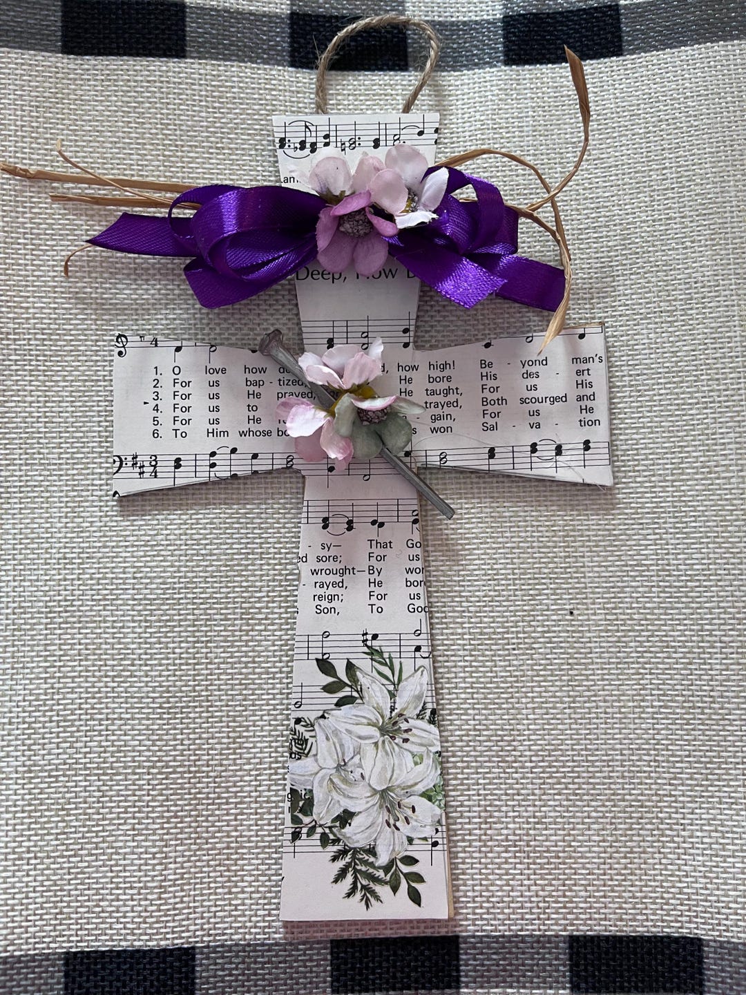 Easter Rugged Cross Old Rugged Cross Easter Decor Christian Music Background Large Nail ...
