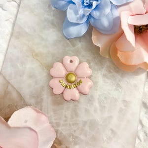 桜の花のペットIDタグ
