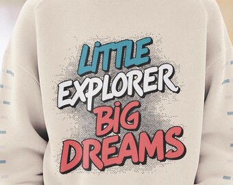 Little Explorer SVG PNG: Kids Camping, Boys Outdoor Adventure Shirt Sublimation Design (Digital Download)