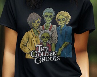 Golden Ghouls, Zombie Halloween Vibes PNG: Personajes de terror espeluznantes para camisetas (descarga digital)