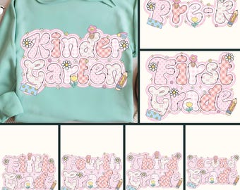 Back To School Sublimation PNG Bundle, Teacher Gift Sublimation (Digital Download)