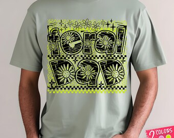 Feral Dad PNG: Sarcastic Sassy Retro Father's Day Shirt Sublimation Design (Digital Download, 300dpi)