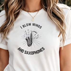Saxophone T-Shirt, Saxophonist Gift, Jazz Musician Tee, Funny Saxophone Shirt