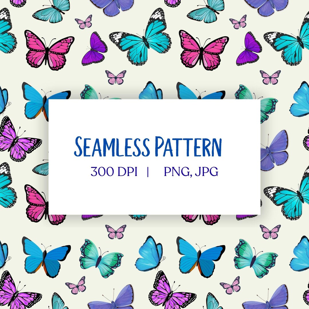 Butterfly Seamless Pattern – Digital Download - Etsy