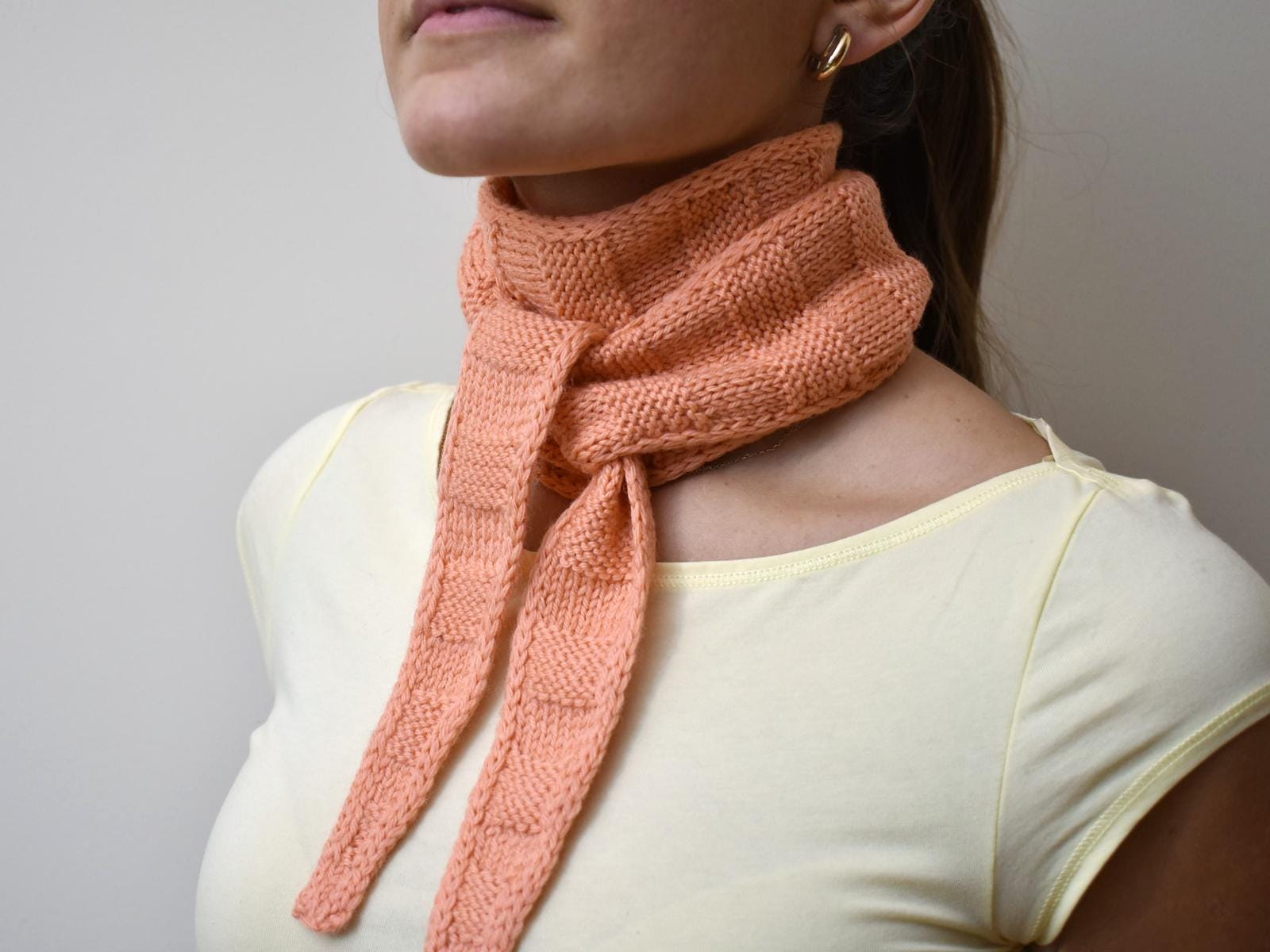 Sciarpe di raso Donne Sottile Lungo Ricamato Sciarpa di Lino Moda Donna Plain Cotone E Sciarpa Velour Sciarpa, Beige, Taglia unica