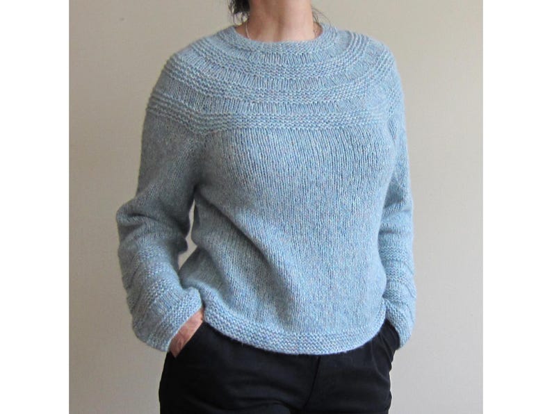 Knitting Pattern RONDO Sweater Seamless Design Top Down Knitting ...